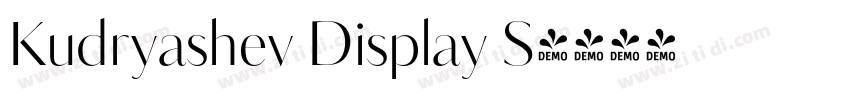 Kudryashev Display S字体转换 Kudryashev Display S字体转换